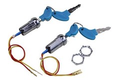Trkimal 2 Sets 2 Wires Ignition Switch Key Starter Switch with 4 Keys ​On-Off