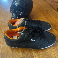 Brand New* Men’s, Vans x CULT Brasco black leather sneakers, size 12 men’s