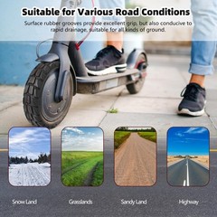 80/65-6 Off Road Tubeless Tire, 10×3 255×80 10 Inch Electric Scooter tire, Wi…