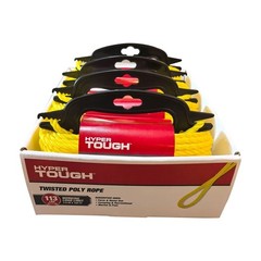 Polypropylene Twisted Rope 1/4in 100ft Strong Flexible Floats Mildew Resistant