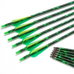 12x 30» Carbon Arrows Compound&Recurve Bow Target 100Grain Hunting Broadheads