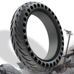 8.5″ Solid Scooter Tires 50/75-6.1 Honeycomb Replacement Wheels for Kick Scooter