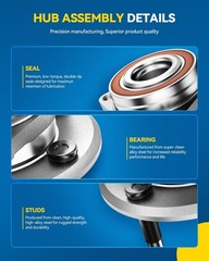 PHILTOP 515206 Front Wheel Bearing Fit for Ram 2500 2019-2024, Ram 3500 2019-…