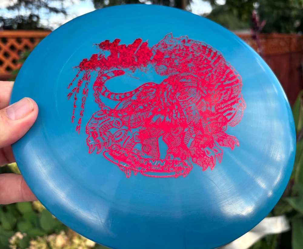 Star Boss Disc Golf Innova (Multi-Stamp) (One of a Kind) 178G Blue Red #4280