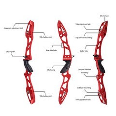 ILF 68′ Recurve Bow 20-40lb Archery 23″ Riser Takedown Competition Shooting Hunt