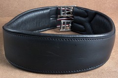 38 in Hilason Padded Leather Horse English Saddle Girth Cinch Roller Buckles