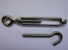 Stainless Steel 1/2 Inch Hook and Eye Heavy Duty Marine TurnbuckleSilver Tone