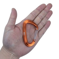 D Shape Clip Carabiner 12KN Aluminium Backpack Hook D Shape Hook Portable