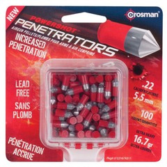 Crosman LF22167 Powershot Red Flight Penetrator Pellets .22 Caliber, 100 Count