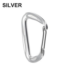 D Shape Clip Carabiner 12KN Aluminium Backpack Hook D Shape Hook Portable