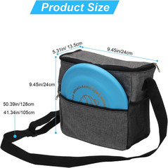 Cadet Disc Golf Bag, Portable Waterproof Disc Golf Bag with 10 Discs Capacity,
