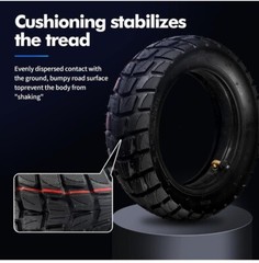 80/65-6 Scooter Tire Off-Road, 10 Inch Replacement Thickened Pneumatic Tire