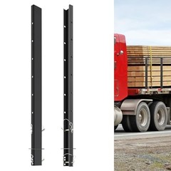 Adjustable C Channel Pipe Stake, Trailer Stake Sides Rails with Anti 54 IN 2PCS