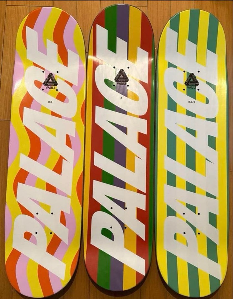 Palace x Gucci Skateboard Deck Set of 3 Multicolor Gucci Vault Rare