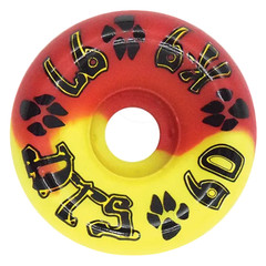 Dogtown Wheels K9 80s Red Yellow Swirl 60mm 97A Skateboard Set of 4