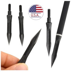 12X Archery Broadheads Arrowheads Hunting Tips Screw Points Crossbow Arrow Shoot