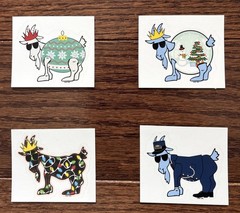GOAT USA Stickers (Singles and Sets)*FREE SHIPPING*PICK YOUR OWN*NEW AND RARE*