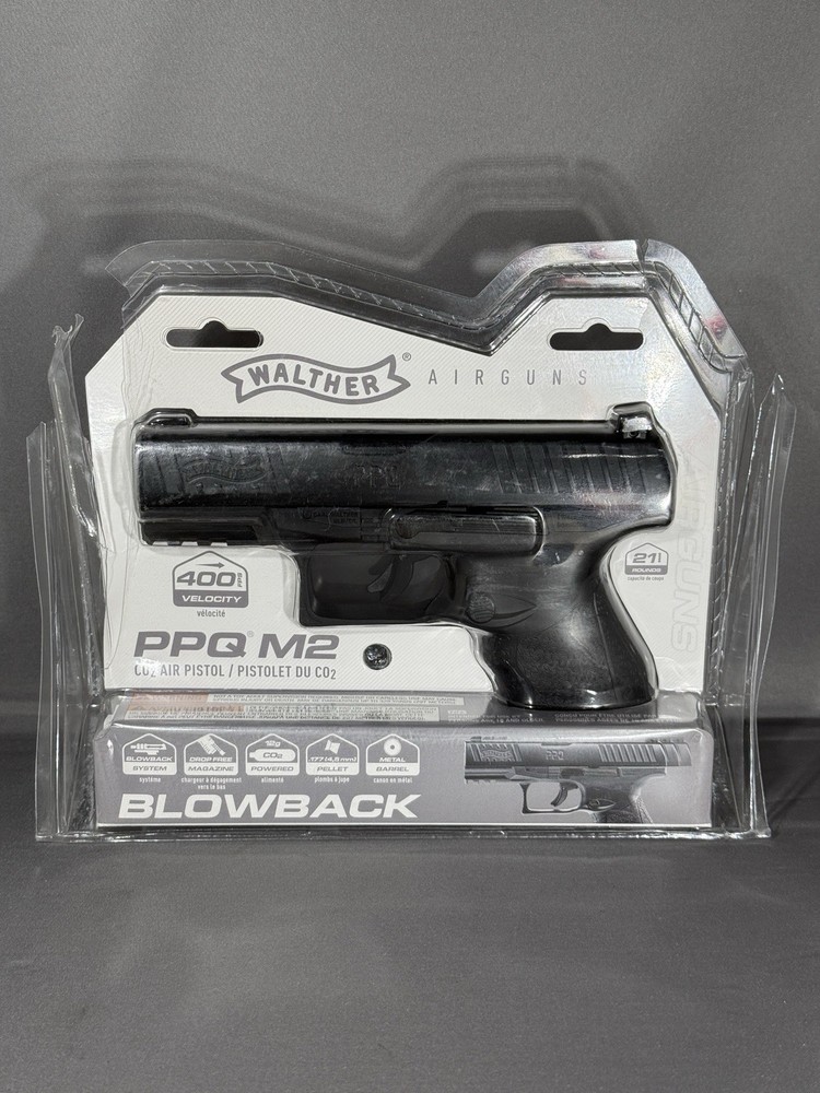 Walther PPQ M2 CO2 .177 Pellet Air Pistol 400 FPS Blowback Metal Barrel