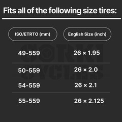 26 Inch Mountain Bike Tire Inner Tube 26 x 1.75 1.85 1.9 1.95 2.0 2.1 2.125 2…
