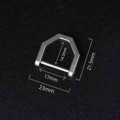 Titanium Alloy EDC Outdoor Type D Porable Car Keychain Horseshoe Buckle Hanging