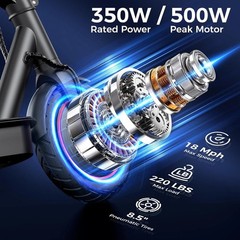 Electric Scooters – 500W/1000W/1500W Adult Electric Scooter, 18/25/28 MPH Top Sp
