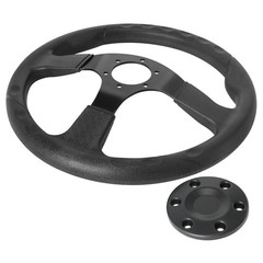 350mm Steering Wheel w/ Cap for Go Kart Off Road Cart Drift Trike Buggy ATV NEW