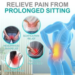 Seat Cushion for Office Chair, Car and Wheelchair Use, with Lumbar Support Pi…