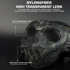 Airsoft Full Face Lurker Mask Paintball Protection Halloween Cosplay Costume BCP