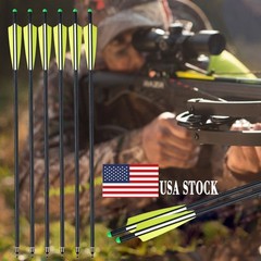 20″ Crossbow Bolts Crossbow Arrow OD 8.8 Half Moon Nock for Crossbow under 250lb
