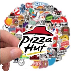 50 Pcs SUPER COOL BRAND LOGO Sticker Set, Uses – Laptop Phone Skateboard Truck