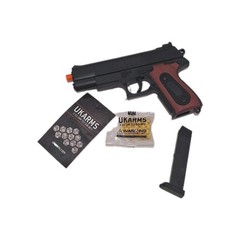 UKARMS 9MM RUGER REPLICA Airsoft PISTOL bbs Included