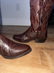 Dan Post Brown teju lizard mens 9 D