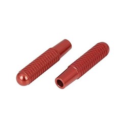 4Pcs Aluminum Alloy Bolt-On Replace Door Lock Knobs Pins for Mercedes-Benz Red