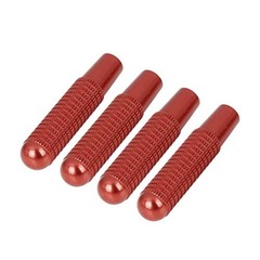 4Pcs Aluminum Alloy Bolt-On Replace Door Lock Knobs Pins for Mercedes-Benz Red
