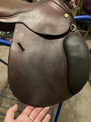 14” Ovation English Saddle, MW/W Youth Saddle