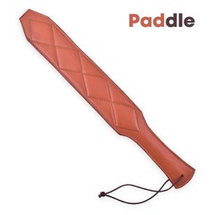 2 Pack Genuine Leather BDSM Set 3FT Tail 16 Plait Cowhide Spanking Paddle