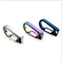 EDC Small Titanium Alloy Carabiner Spring Snap Hook Clip Key Hold Buckle Tool