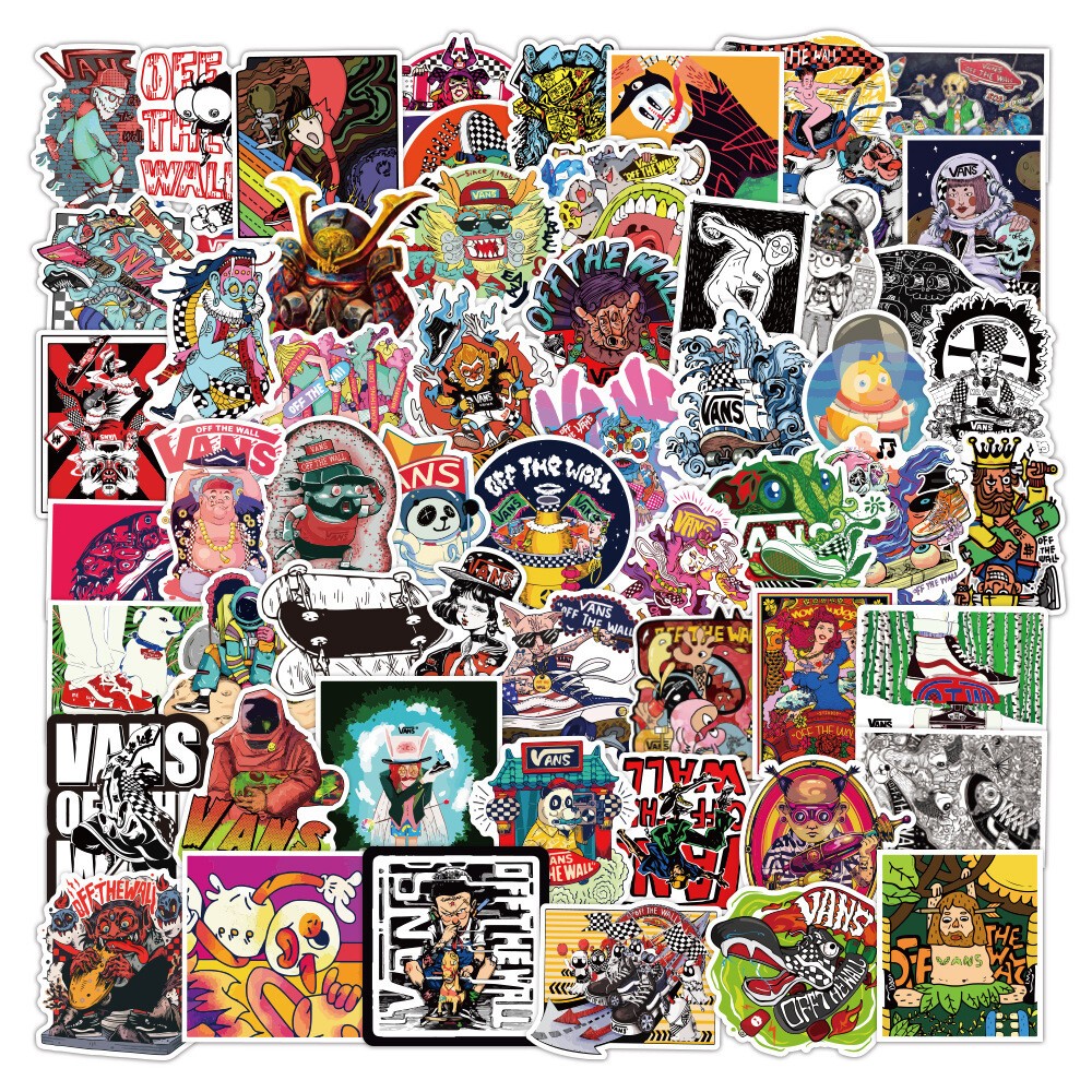 100PCS Stickers Bomb Vinyl Skateboard Guitar Luggage Pack Tide Brand Logo Decals