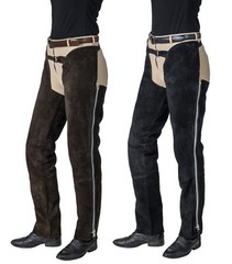 Suede Leather Riding Schooling Chaps – Black or Brown – S,M,L,XL