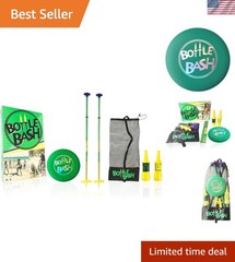 Bottle Bash Outdoor Flying Disc Game Set – Frisbee Toss Backyard and Beach Ga…