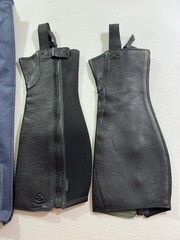 Ariat Breeze Half Chaps Black Unisex Adult Small Short New Leather 10005943