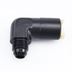 90 Degree 5/16″ Female EFI Electronic Fuel Injection Push-On 6AN to 5/16 Black