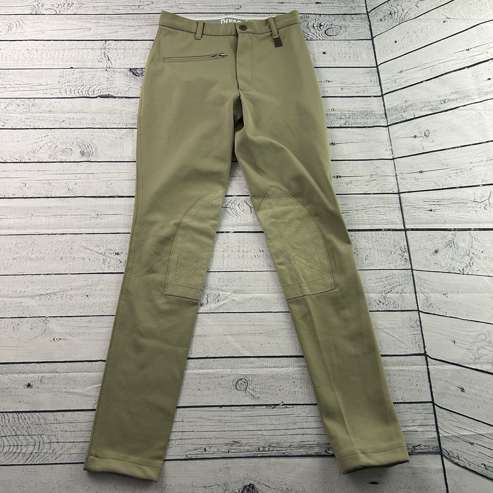 Devon Aire Elite USPC Horse Riding Breeches Women’s 24 Long Khaki Beige