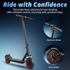 LADPED LP07 Electric Scooter for Adults & Teens, Folding 350W 8.5» EScooter APP