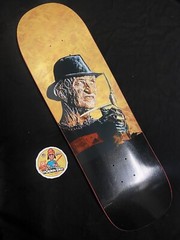 RARE Jim Greco Freddy Krueger Hammers Shaped Skateboard Deck Pearlescent