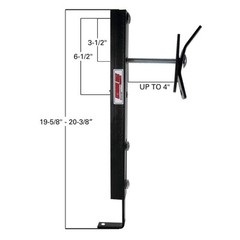 Truck Bed Spare Tire Mount Universal Fit In Bed Holder Bracket Black Powder Coat