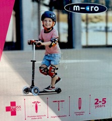 Micro Mini Deluxe Scooter Swiss-Designed, Pink Ages 2-5 NEW