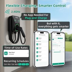 Level 2 EV Charger, 40Amp/9.6KW, J1772, NEMA 14-50R, Wall Electric Car Charger