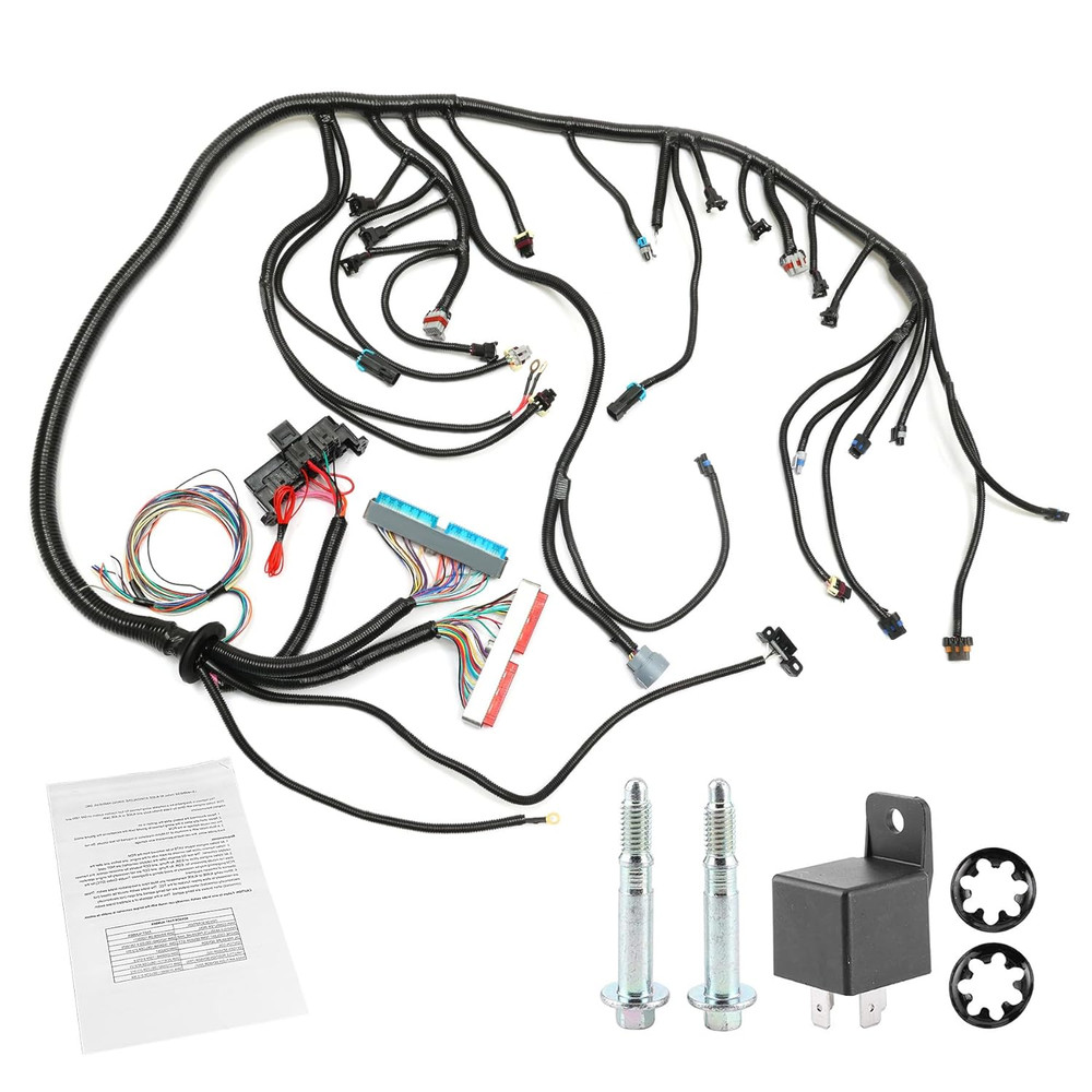 Standalone Wiring Harness, 4L60E DBC, Red/Blue PCM, Compatible with 1997-2006 GM
