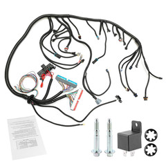 Standalone Wiring Harness, 4L60E DBC, Red/Blue PCM, Compatible with 1997-2006 GM